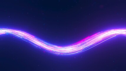 Wall Mural - closeup of big data light speed flow. abstract digital data stream of quantum computing. cyberspace 