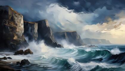  Tempest at the Edge of the Land