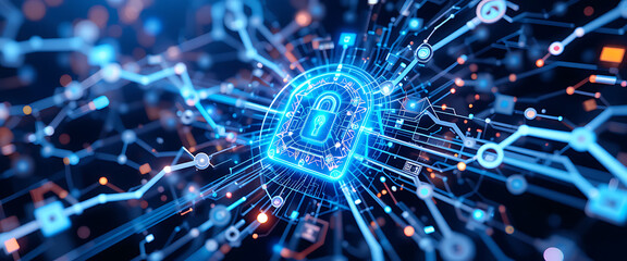 abstract block chain technology system design for improving cyber security, high efficiency internet