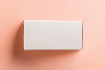 Fototapete - Package resting on a smooth pastel surface highlighting minimalist design and modern packaging techniques