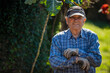 © carballo - senior farmer working in the field