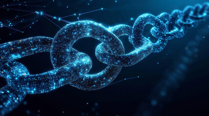 Binary code wave information. Data flow, stream and business analytics. Big data in global cyberspace. Block chain 3D illustration