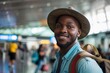 © NikoG - Diverse young African American tourist at airport