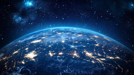 Wall Mural - cyberspace and digital intelligence. high technology business. big data. processing an array of info