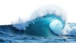 © miss irine - Magnificent ocean wave curls, splashes. Dynamic sea water energy, transparent blue turquoise waves with foam. Power of nature, surfing background, marine environment. Suitable for aqua sport concepts.