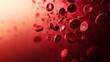 © Samana - Anemia Blood Cells on Red Background – Hematology Concept