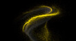 © Siraj - Abstract Yellow Powder Explosion Against Black Background