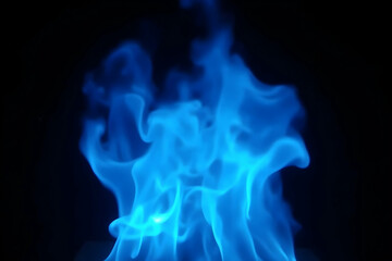 Wall Mural - captivating electric blue flame erupting with an ethereal glow, perfect for abstract designs, energy