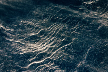 Dry snow texture on mountain