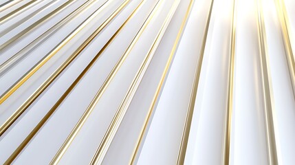 Wall Mural - A gold and white striped background with a white line in the middle