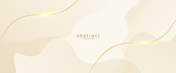 luxury gold background with beige and white gradient color.vector eps10