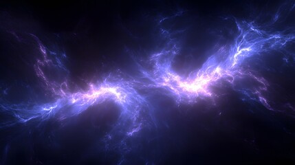 abstract depiction of celestial energy and luminous interstellar clouds
