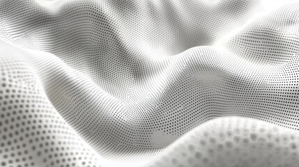 Wall Mural - unique texture achieved through a dotted halftone technique in three dimensions.
