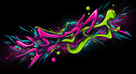  Neon Fusion Abstract Art