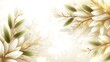 © Tunggal - Beautiful floral artwork with stylized leaves and delicate golden accents