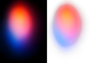 Wall Mural - Vibrant Gradient Background with Red, Pink, and Blue Tones on white, black, transparent background. PNG