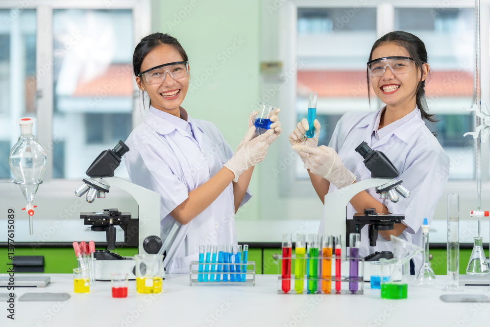 Two Asian female researchers devoted years to mastering science ...