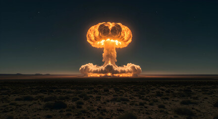 nuclear bomb explosion in the world. Atomic bomb