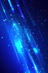 Wall Mural - dynamic blue light streaks and glowing particles create a futuristic and energetic abstract backgrou
