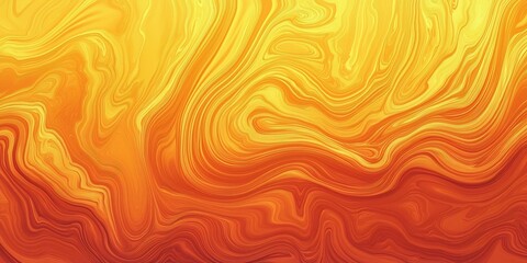 Wall Mural - swirling abstract texture in golden and orange hues, smooth flowing lines with a liquid-like finish