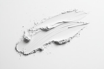 Leinwandbilder - Smooth white paint spread across a clean surface, showcasing texture and consistency during an artistic project