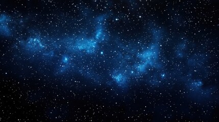 stunning view of a starry night sky with cosmic blue nebula