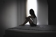 © Tinnakorn - Depression in women.The concept of sexual harassment against women and rape, domestic violence rape international women's day,