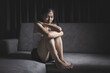 © Tinnakorn - Depression in women.The concept of sexual harassment against women and rape, domestic violence rape international women's day,