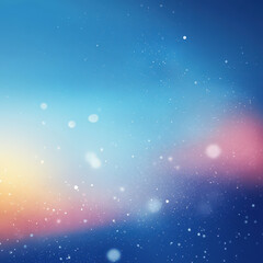 Wall Mural - A blue sky with a lot of white clouds and a few blue and yellow streaks