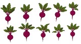 Vibrant Beetroot Illustration Fresh Harvest Bounty AI Generated