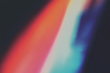 Wall Mural - abstract spectrum of blurred rainbow colors on dark background for modern artistic design
