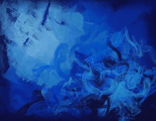 Wall Mural - blue grunge backround