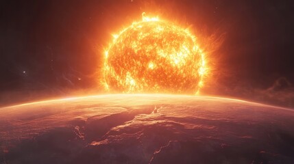 Wall Mural - sun astronomy universe surface.