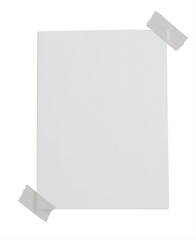 empty note paper mockup. message reminder card poster template isolated on transparent background. w
