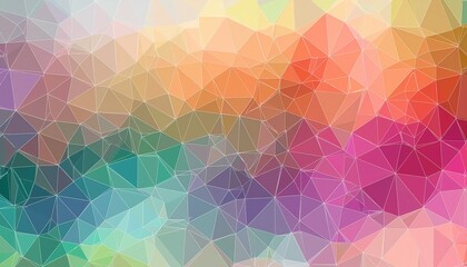 Wall Mural - watercolor polygon background