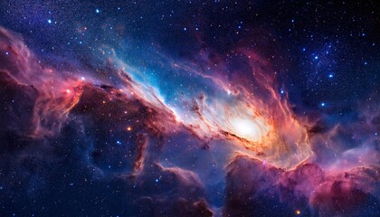nebula galaxy starfield in outer space infinity universe
