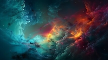 cosmic nebula: a symphony of celestial colors