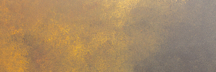 Fototapete - Brown and orange texture background, abstract backdrop for design, top view, copy space, banner