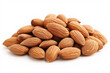 © Anoop - almond isolated on a white background, highlighting its natural texture, rich brown color, and crisp surface.