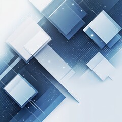 Wall Mural - geometric composition: a modern and clean composition of overlapping geometric shapes, with varying 