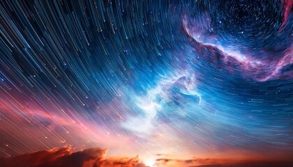 Wall Mural - abstract nebula background