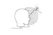© Studiocottage - simple personal goal icon. personal goals. Personal goals concept. Single line draw design. Vector graphic illustration