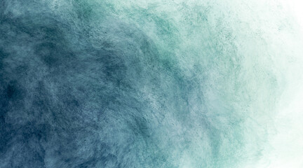 Wall Mural - abstract watercolor paint background by teal color blue and green with liquid fluid texture for back