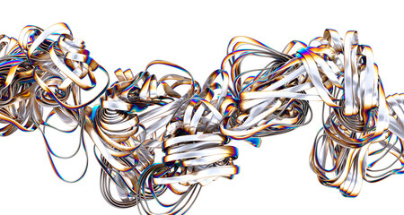 Leinwandbilder - Abstract colorful liquid swirl A symphony of color in motion