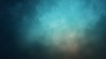 Wall Mural - this image is a background that has a gradient from dark blue to teal, changing to a warm, soft beig