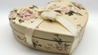 © UnSource - Heart Shaped Box Decorated With Roses And Ribbon