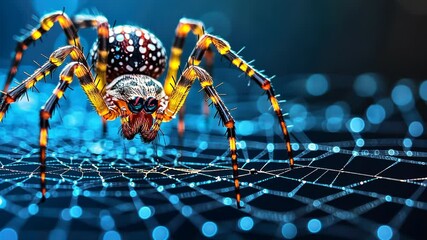Spider on a digital web