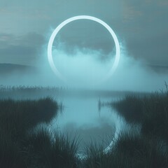 Wall Mural - moon and clouds