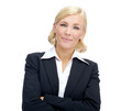 © peopleimages.com - Business, woman and confident with portrait in studio as real estate agent for property investment and consultation. Female realtor, happy and white background for home loan advice and professional.