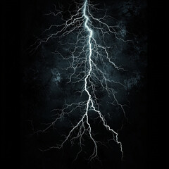 Wall Mural - lightning isolated